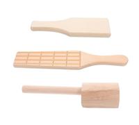 AKOOSY 3 Pièces Kit de Pagaies Bois pour Poterie Garçon Fille Outils de Modelage Ergonomiques et Légers pour Argile Planches Bois Naturel pour Sculpture Céramique et Création Artistique