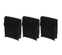 AKOOSY 3 Pièces Pochette en Nylon pour Pile de Micro Basse 9v | Systèmes Actifs et Guitares Électriques, Studio ou Petite Scène, Noire, Portable, du Bruit