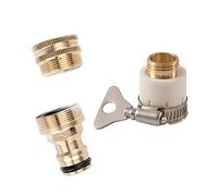 AKOOSY 3 Pièces Set de Connecteurs Universels Haute Pression pour Robinet Raccords Solides pour Arrosage Jardin et Nettoyage Auto Adaptateurs Tuyau Renforcé Economiseur Eau