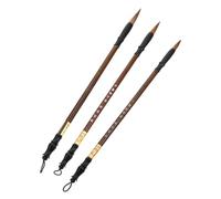 AKOOSY 3 pièces Set de Pinceaux de Calligraphie Chinois pour Débutants Brosses Durables sans Perte de Poils Prise Main Confortable pour Écriture et Peinture