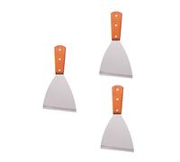 AKOOSY 3 Pièces Spatules à Steak Acier Inoxydable avec Manche Lot de Outils de Cuisine Multifonction pour Retourner Viande et Teppanyaki Ustensile Cuisine Ergonomique et