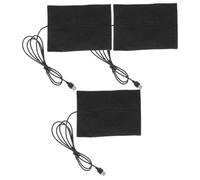 AKOOSY 3 Pièces Tapis Chauffant USB pour Résine Époxy Contrôle de Température Uniforme Bulles, Tapis en Coton et Plastique pour Ateliers D'art et Bureaux à Domicile