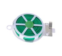 AKOOSY 3 Rouleaux Attaches de Jardin Fil Plastifié Câbles de Support pour Plantes Vignes et Fleurs Flexible et Clip de Fixation pour Jardinage et Entretien des Arbustes