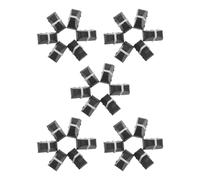 AKOOSY 30 Pièces Capuchons de Potentiomètre Contrôle Précis Volume en Caoutchouc Noir Accessoires Professionnels pour Faders de Table de Mixage 4mm pour Performances Live