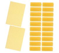AKOOSY 30 Pièces Cire Abeille Naturelle pour Apiculture et Fabrication de Bougies Cire Abeille pour Cadres de Ruche et Artisanat DIY Supports Multifonctions pour Décoration