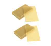 AKOOSY 30 Pièces Lot Cire Abeille Naturelle pour Cadre de Ruche Plaques Alvéolées pour Apiculture Fabrication de Bougies DIY Durable aux Conditions Extérieures