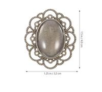 AKOOSY 30 Pièces Lot De Supports Broches Alliage Couleur Bronze Ancien Avec Coupoles Verre Pour Diy Bijoux Créatifs Plateau Lunette Avec Cabochon Kit Loisirs Créatifs Pour Fabrication De