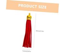 AKOOSY 32 pièces Lot de Pompons Cuir pour Porte-clés et Décorations DIY Suspendues Colorées pour Créations Artisanales