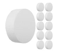 AKOOSY 36 Cercles en Mousse de Polystyrène de 7,5 Cm pour Loisirs Créatifs, Cylindres Ronds pour Sculpture Diy, Fournitures Artisanales pour Gâteaux, Anniversaires et Mariages