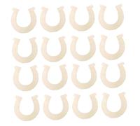 AKOOSY 36 pièces Horseshoe Shaped Wood Slices DIY Blank Wooden Craft Pieces For Painting And Decoration Smooth Surface Unfinished Wood Discs For Art Projects And Home Decor