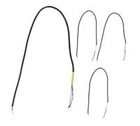 AKOOSY 4 Pièces Câbles Blindés Brins pour Électrique et Basse Kit Faisceau de Câblage Circuit Guitare Accessoires Instrument pour Réparation et Branchements