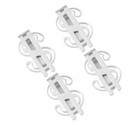 AKOOSY 4 Pièces Clip de Billet Acier Inoxydable pour Organisation Cartes Pince Multifonctionnelle pour Hommes et Utilisation Polyvalente