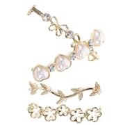 AKOOSY 4 pièces Clips de Chaussures Décoratifs Bijoux pour Baskets et Chaussures Casual Breloques Multifonctions Accessoires Léger et Réutilisable pour Escarpins Sandales