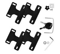 AKOOSY 4 pièces Fixations pour Barres de Toit Voiture Pinces pour Clips de Galerie Maintien Sécurisé Structure Porte-Bagages Accessoires Auto pour Transport Bagages sur Toit