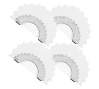 AKOOSY 4 pièces Lot de Sifflets à Oiseaux Métal Sifflet Langue Portable pour Adultes Jouets Sonores pour Fête et Usage Quotidien Couleur Blanche
