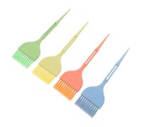 AKOOSY 4 Pièces Pinceau Teinture Cheveux à Poils Souples et Paille | Précision Ciblée, Queue de Sectionnement, pour Retouches Racines, Coloration Maison, Usage Salon