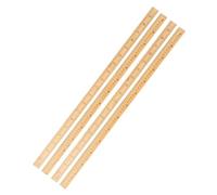 AKOOSY 4 Pièces Règle Couture Double Face Bambou Outil de Mesure Précis pour Couture Échelle Métrique et Impériale pour Patchwork et Confection
