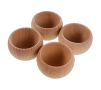 AKOOSY 4 Pièces Support à Aiguilles Naturel Base Japonaise Stable pour Coussin à Épingles Bol à Tricoter Réutilisable pour Couture Quilting et Crochet Accessoire Pratique pour Travaux