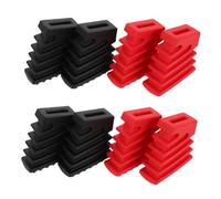 AKOOSY 4 Pièces Support pour Cymbale et Batterie Coques Plastique Résistantes Accessoires pour Instruments de Percussion Protection Antidérapante pour Caisses-claires