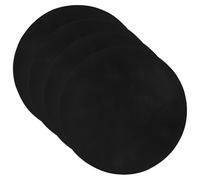 AKOOSY 4 Pièces Tapis de Barbecue PTFE 15,7 Pouces Rond | Grils Électriques, Nettoyage Facile et Rangement Compact, Usage Balcon Maison ou Camping Extérieur