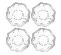 AKOOSY 4 Pièces Toppers à Pédale De Guitare Pedal Topper Footswitch Embouts De Pédale Capuchons De Boutons De D'effet Couvre-boutons De D'effet Transparent