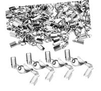 AKOOSY 40 pièces Fermoirs Pince Homard Acier Inoxydable Connecteurs Robustes pour Création Bijoux Attaches Bracelet et Collier DIY Accessoires Résistants et Faciles à Utiliser