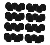 AKOOSY 40 pièces Lot de Bonnettes Mousse Micro Épaisses Housses Antichoc et Antibruit pour Microphone Ktv Protection Hygiénique Éclaboussures Couvre-micro Éponge Dense
