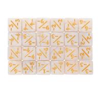 AKOOSY 48 Pièces Dés de Calcul en Acrylique Blanc pour Jeux de Cartes et | Signes Clairs, Pratique Interactive des Opérations, Usage Maison et École, pour Étudiants