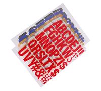 AKOOSY 5 Pièces Patchs Thermocollants Lettres en Flocage pour Chaussures et Paquet, Transfert à Chaud Facile pour Atelier de Couture ou Boutique de Vêtements
