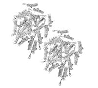 AKOOSY 50 Pièces Breloques Vintage en Alliage de Zinc | Accessoires Bijoux Création, Fournitures Bricolage Fête Nationale, Pendentifs Légers et Résistants