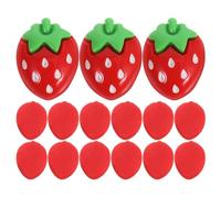 AKOOSY 50 Pièces de Jolies Décorations en Résine Fraise à Dos Plat Mini Perles Réalistes pour Fabrication Bijoux et Bricolage, Légères et Faciles à Transporter pour Activités Extérieures