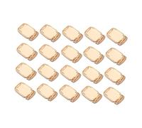 AKOOSY 50 Pièces Décorations Forme Mason Jar pour DIY Tranches Solides pour Bijoux et Peinture Main Accessoires Créatifs pour Garçon Fille et Loisirs
