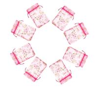 AKOOSY 50 pièces Lot de Organza avec Cordon Rose Pochettes Cadeau Petites Maille pour Bijoux Bonbons et Petits Trésors Sacs Cadeaux pour Fêtes Mariages et Anniversaires
