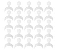 AKOOSY 500pcs Faux Ongles Demi-lune en ABS Blanc, Patchs Nail Art Faciles à Façonner pour Manucure Créative, Style Moderne pour Utilisation Quotidienne et Femmes