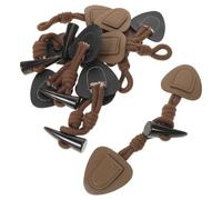 AKOOSY 6 Pièces Boutons à Bascule Résine et Corne pour Manteaux Lot de Boutons à Coudre Vintage Fermetures Robustes pour Vestes Pardessus et Vêtements DIY