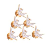 AKOOSY 6 pièces Broche Origami Métal Épingle Décolleté Cartoon pour Chemise Sac à Dos et Écharpe Accessoire Mode Femme Idée Cadeau Originale