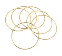AKOOSY 6 pièces Cercles Métalliques Dorés pour DIY Attrape Anneaux Macramé Robustes Lot de Cerceaux pour Décoration et Couronnes Suspendues