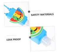 AKOOSY 6 pièces Flacon Voyage avec Étui Silicone Cartoon Antidébordement Distributeur Gel Pratique pour Shampooing et Colorées pour Garçon Fille et Déplacement Facile Couleur Aléatoire