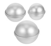 AKOOSY 6 pièces Moule à Boule pour Artisanal Alliage Aluminium Kit et Pratique pour Fabriquer des Boules de Sel de Bain Modèle Compact et Polyvalent pour Créations DIY