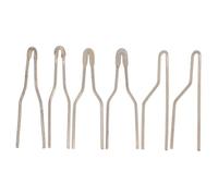 AKOOSY 6 pièces Pointe Fil Pyrogravure Haute Impédance Stylo Brûleur Bois Pyrographie Remplacement Kit Plat Demi-sphère Courbé pour Projets DIY