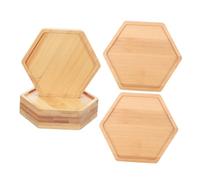 AKOOSY 6 Pièces Soubassement Drainant pour Plantes et Bonsai Plateau Collecteur Eau pour Pots de Fleurs Intérieurs Support Décoratif Écologique