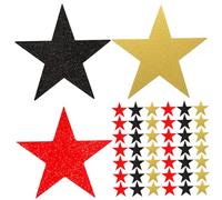 AKOOSY 60 Pièces Découpées Papier pour Décoration Murale Paillettes Dorées et Décorations pour Tableau Décole et Projets Artistiques