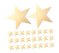 AKOOSY 60 Pièces Étoiles Dorées Papier à Double Face Pailleté Décorations Murales pour Tableau Affichage Étoiles Papier pour Fête Mariage Salle de Classe Remise de Diplômes