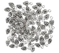 AKOOSY 60pièces Lot De Breloques Pomme De Pin Diy Alliage Pour Création Bijoux Et Décorations Suspendues