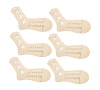 AKOOSY 6pièces Bloqueurs De Chaussettes Bois Ajustables Lot de Modèles Extensibles pour Tricot DIY Moules Robustes Et Flexibles pour Créations Personnalisées
