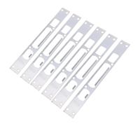 AKOOSY 6pièces Kit Renfort Serrure de Porte Fer Plaque de Gâche de Sécurité Résistante et Installation Facile pour Protection Effraction