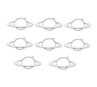 AKOOSY 8 pièces Alloy Hollow Planet Pendant Frames For DIY Jewelry Making Charm Set For Necklace Bracelet Keychain Accessories Tone