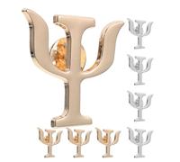 AKOOSY 8 Pièces Broches Psychologie Alliage Pins pour Vestes et Pulls Accessoires Costume Homme et Femme Badge Original pour Chemises et Uniformes Or et Argent