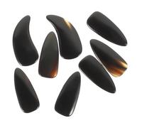 AKOOSY 8 pièces Guzheng Finger Picks Natural Horn Finger Plectrums For Professional Guzheng Players Smooth Rounded Design For Comfortable Wear And String Protection