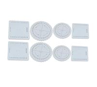 AKOOSY 8 pièces Kit Disques de Ronds et Carrés pour Bracelets DIY Planches de Tissage Corde Outils Tricotage Corde pour Débutants et Amateurs